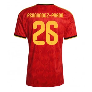 Belgija Matias Fernandez-Pardo #26 Domaci Dres SP 2026 Kratak Rukavima